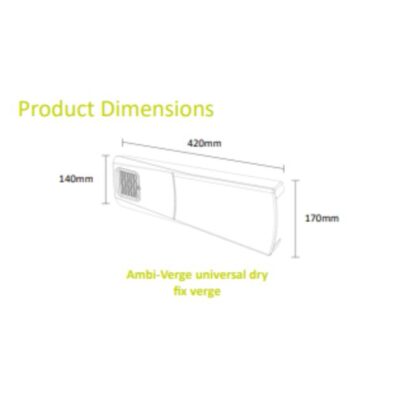 universal dry verge - roof verge dimensions image 