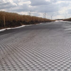 gallery image of triaxial geogrid used with nonwoven membrane