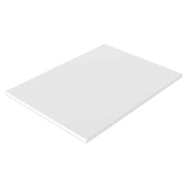 photograph of a white flat soffit board